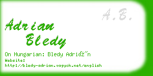adrian bledy business card